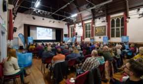 Over 100 people attended the talk, which took place at Liskeard Public Hall