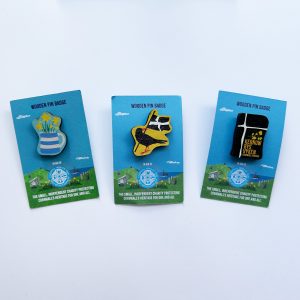 Wooden Pin Badges